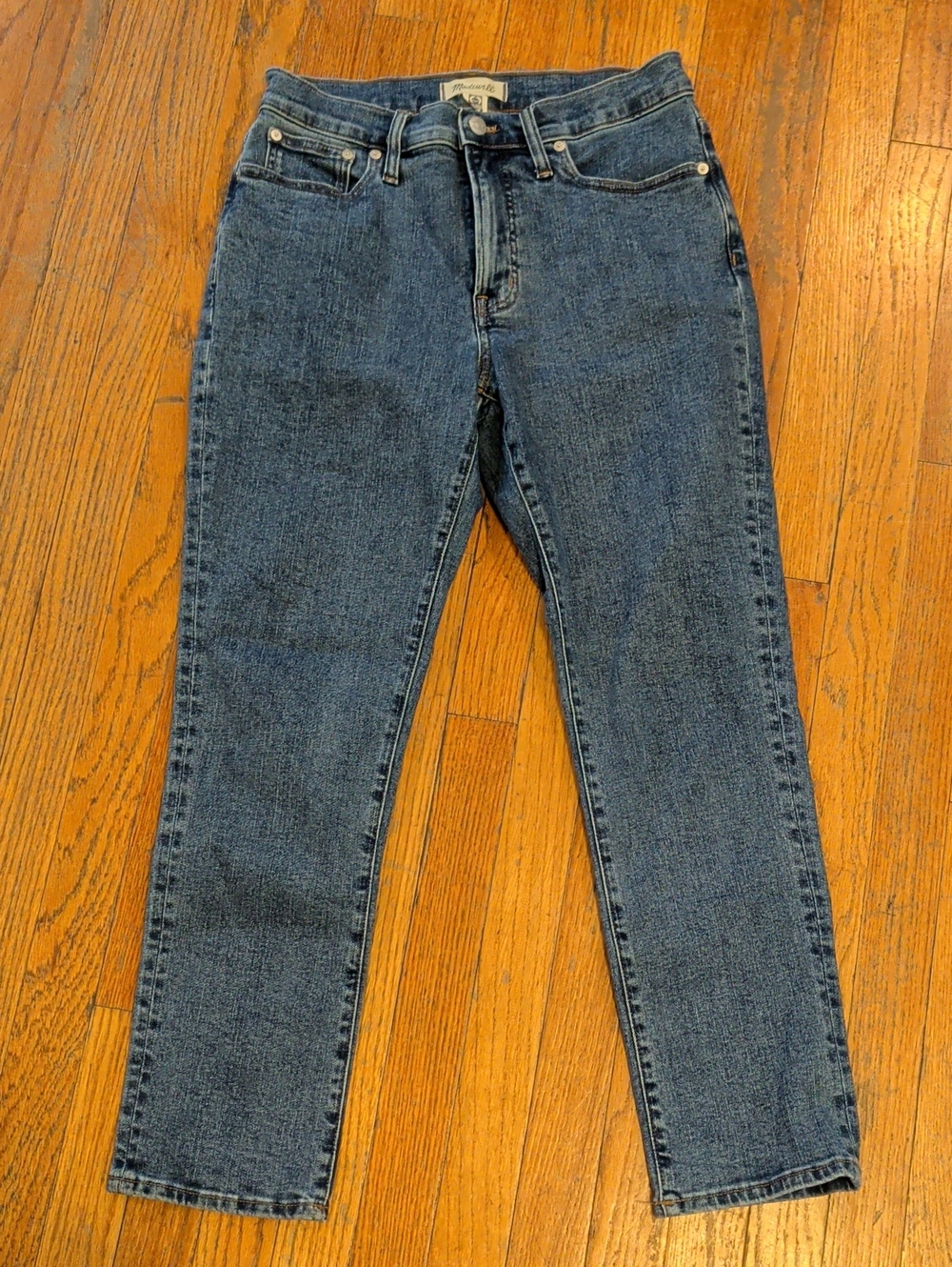 Madewell Mid Rise Perfect Vintage Jeans in Dark Indigo